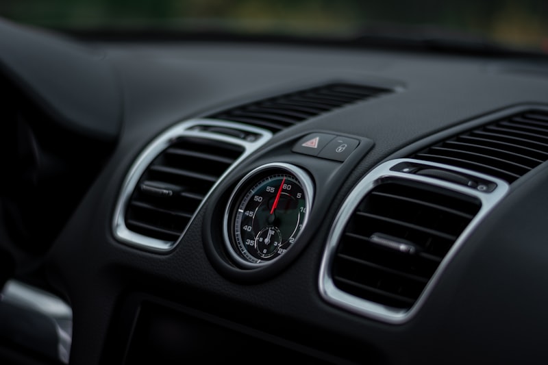Car dashboard air conditioning vents