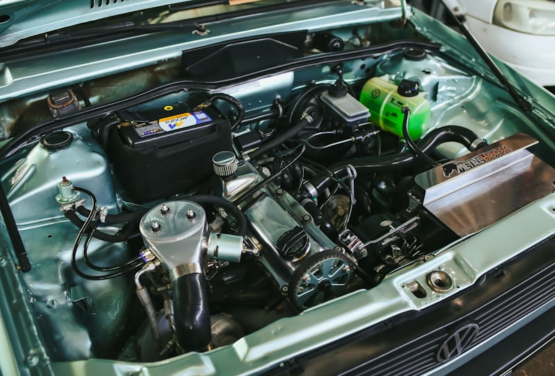 Car engine compartment inspection