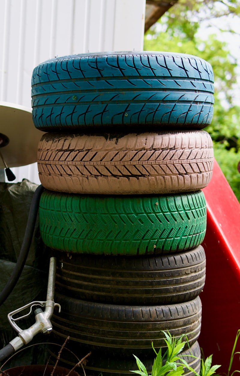 Stack of car tires